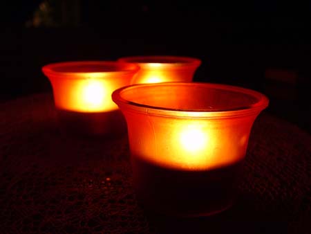 3Kerzenlichteri,Glas